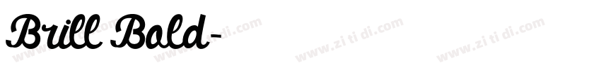 Brill Bold字体转换